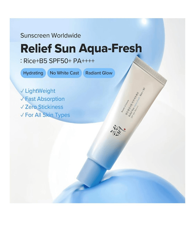 Beauty of Joseon Relief Sun Aqua-Fresh Rice + B5 Sunscreen SPF50